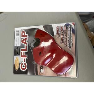 MacGregor C-Flap Red Baseball Batter's Helmet Jaw and Cheek Protector